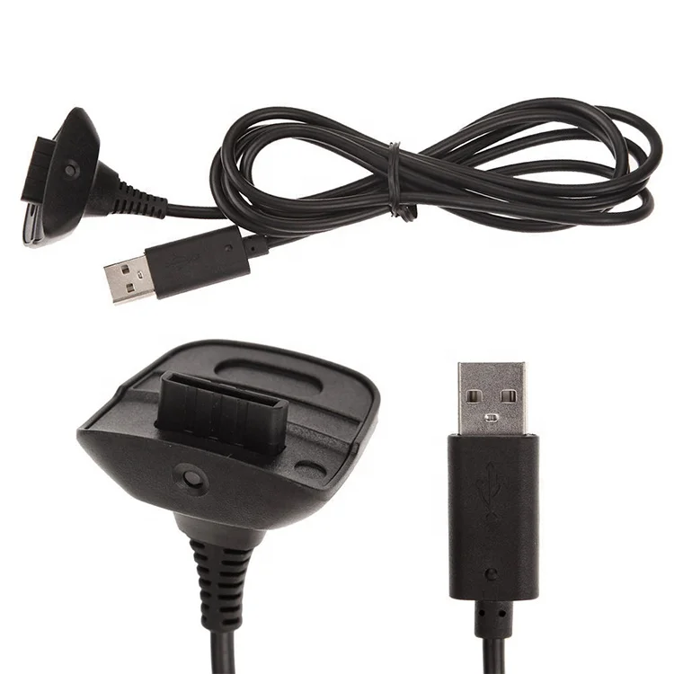 
For Xbox 360 Controller Black USB Charging Cable Wire Replacement Charger Cord  (60751439538)