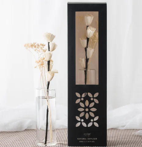 80ml Eco-friendly glass bottle room aroma reed diffuser