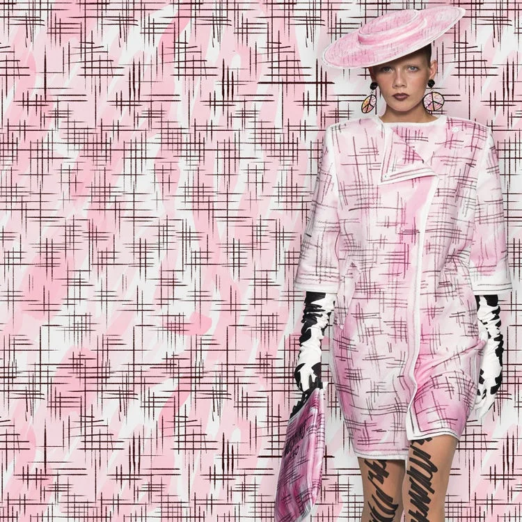 2020 Новая модная Экологически чистая индивидуальная большая брендовая цифровая печать маленькая цветочная ткань цифровая печать искусственная вуаль ткань