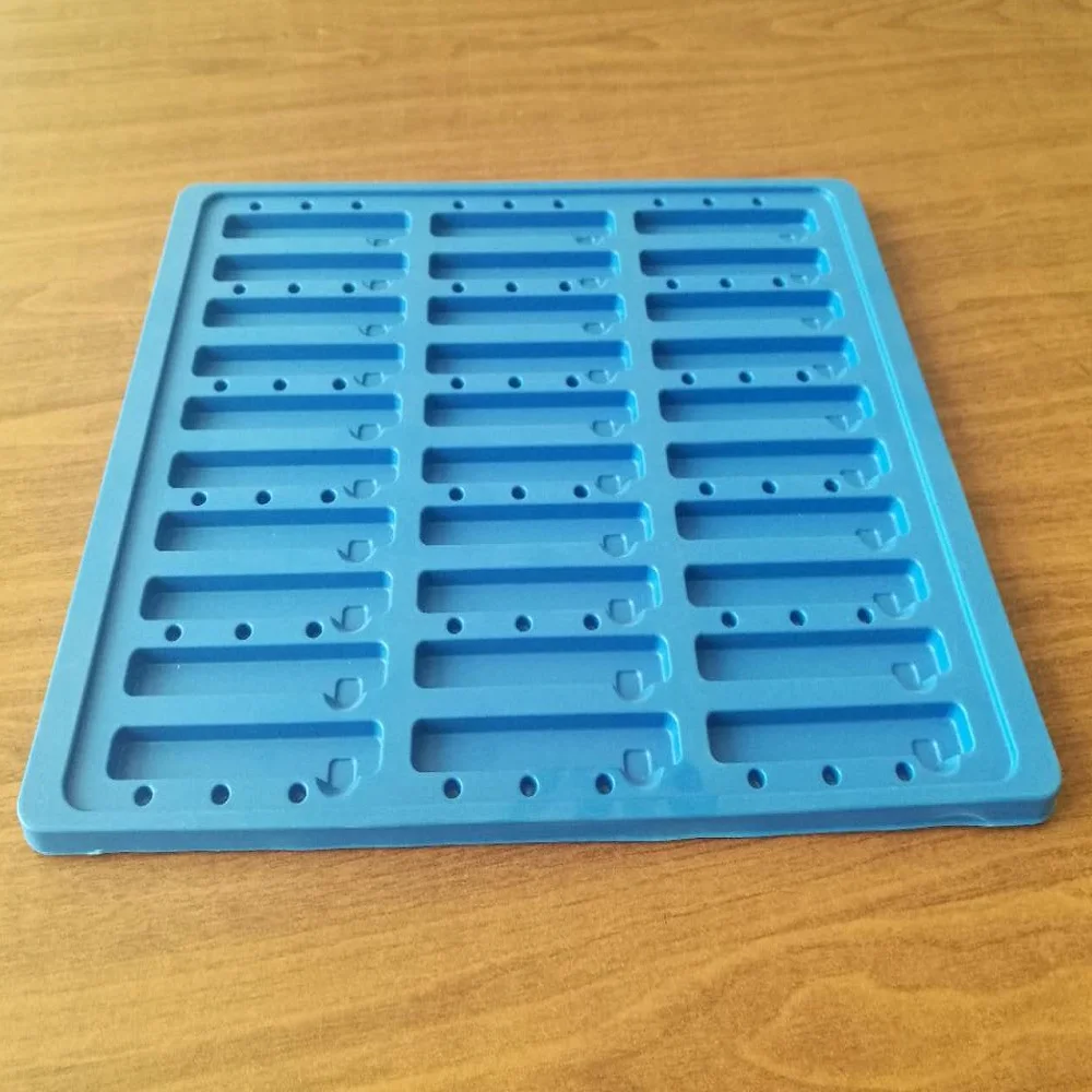 Clear Antistatic Electronic Chip Plastic Tray