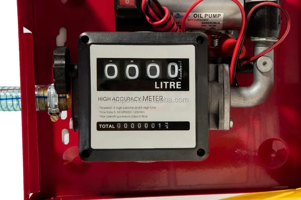 NEW 12V DC Electric Transfer Pump with Meter Oil Bio-Diesel Commercial Fuel Diesel