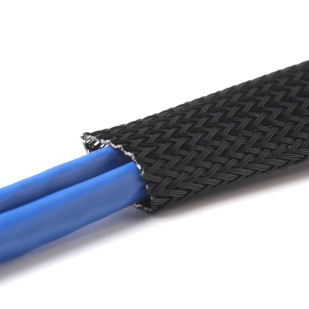 16MM Black USB Cable With Protective Sleeve Flexible Cable Sleeve