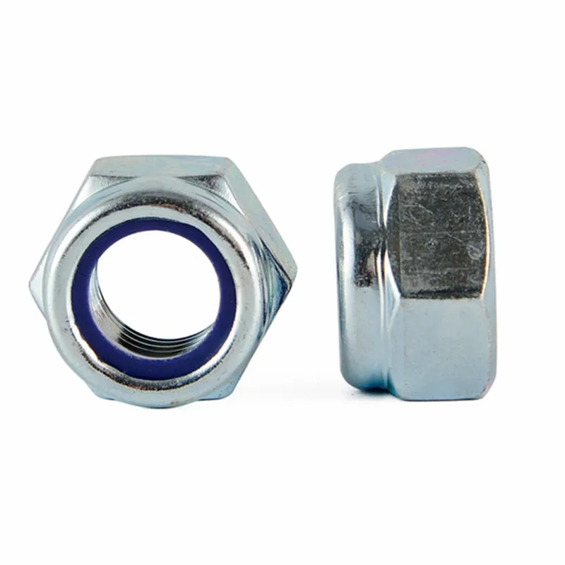 
Zinc Yellow-Chromate Plated m16 din 985 nylon lock nut 