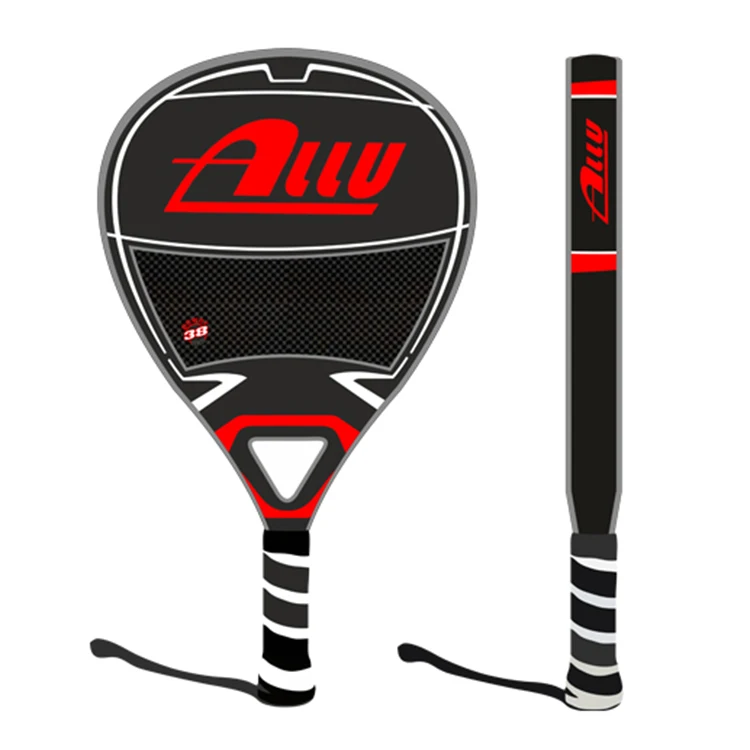 Allu 2022 professional 3k 18k 24k carbon fiber paddle tennis rackets paletas de padel pala de padel paddel padel racket carbon