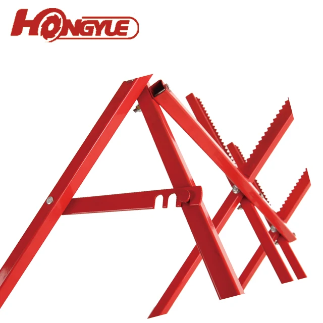 
stable square steel folding wood work log saw horse bench for sale 