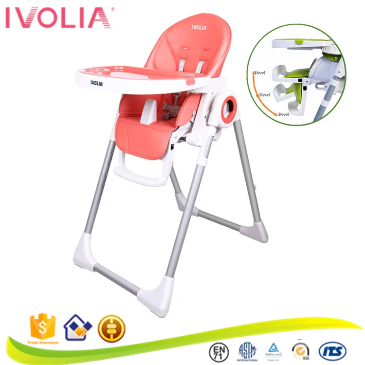 IVOLIA EN14988 Multifunctional New design baby highchair baby feeding chair modern plastic baby high chair