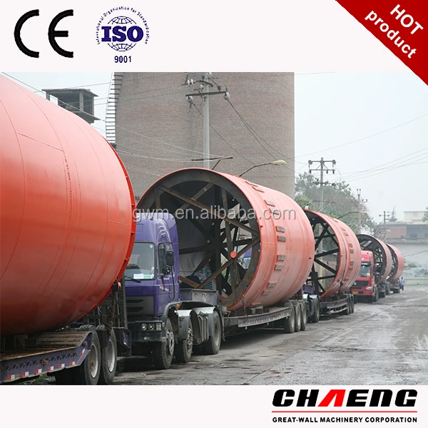 Сухой строительный материал цементных вращающейся печи без загрязнения пыли