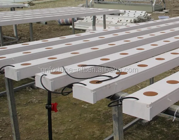 
PVC Hydroponics square tube Industrial Hydroponic greenhouse System 