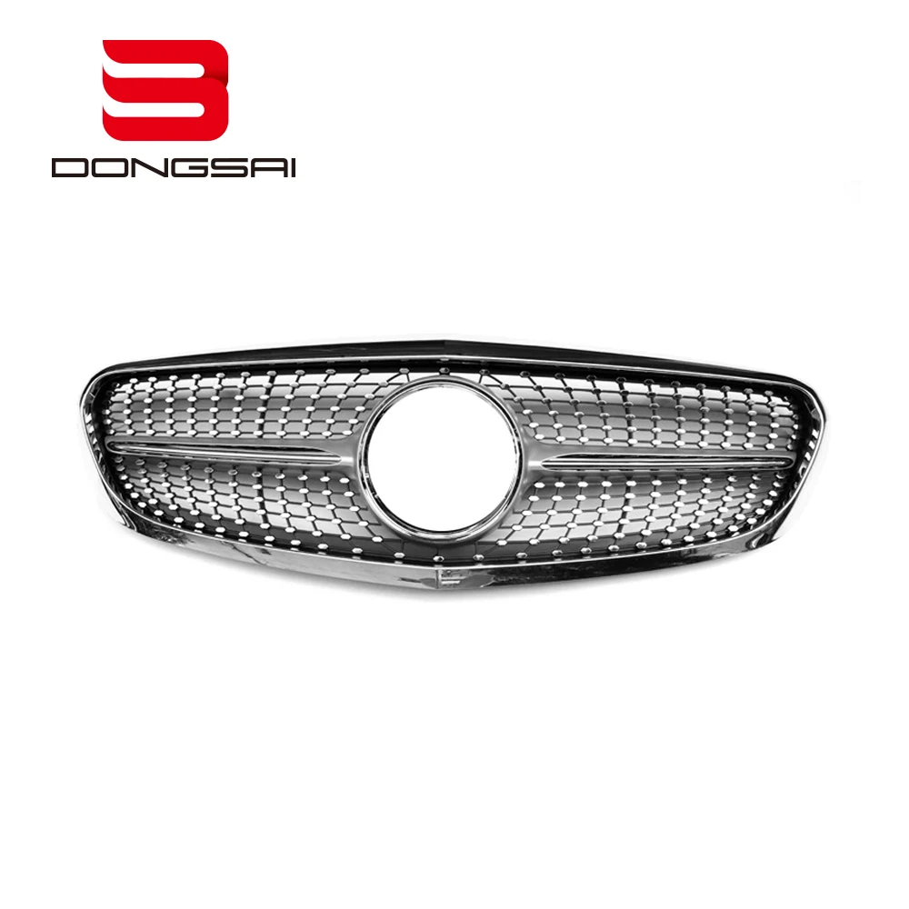 ABS Diamond Front Bumper Mesh Grille Grill for Mercedes Benz C Class W205 C43 C63s 2015-2018