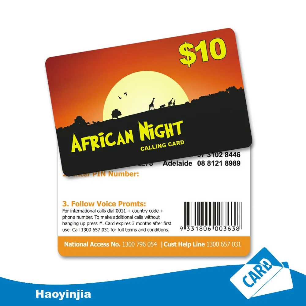 
Custom Prepaid Top-up Phone Cards & Recharge Scratch Calling Card Printing 