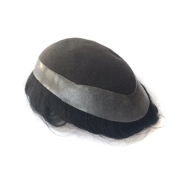 New Styling Customized Mens Toupee, human hair prosthesis