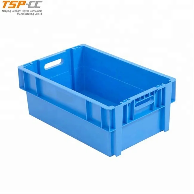 Сверхпрочные Твердые складывающиеся в стопку пластиковые логистической одежды ящики для хранения фруктов