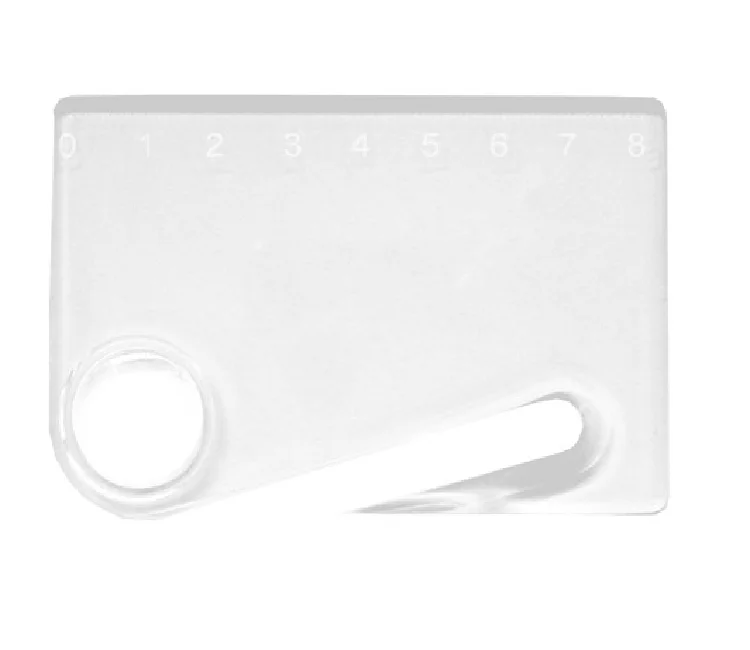 Promotional letter opener with ruler and magnifier plastic