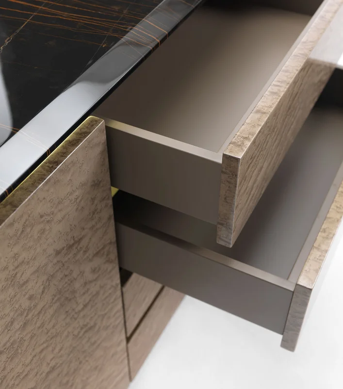 Natural Marble Luxury Sideboard Buffet Cabinet Sideboard Furniture for Dining Room