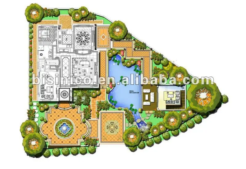 High definition 3D landscape design,3D rendering,3D exterior design