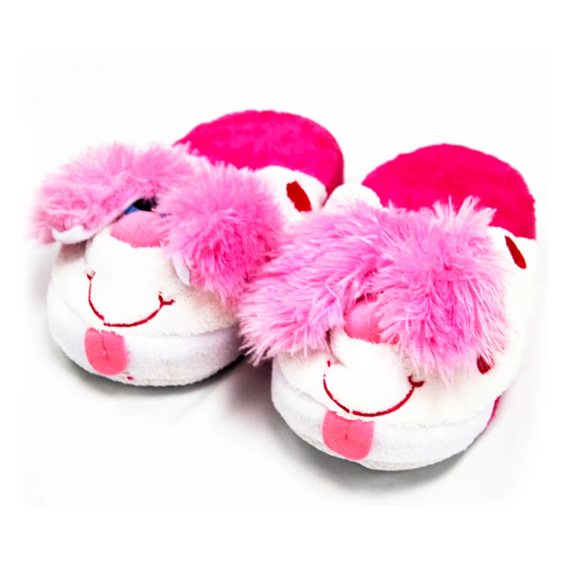 Hot Sale Animal Shaped Winter Warm Plush Women Home Slippers Eva Home Slippers