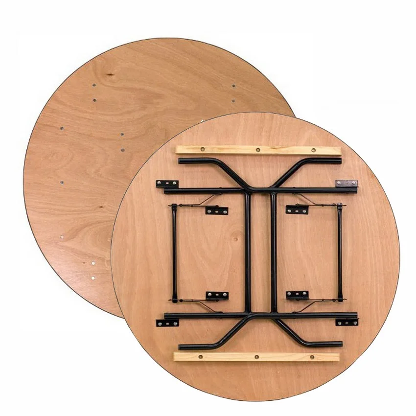 60 inch wholesale plywood folding wood restaurant banquet hall table