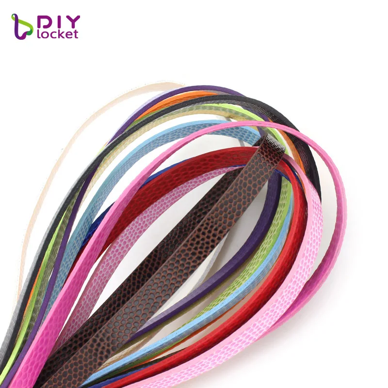 
Wholesale 1 Meter Length Snake 8mm Width Pu Leather Belt Diy Accessories Fit 8mm Slide Charms, Custom Metal Key Ring Chains 