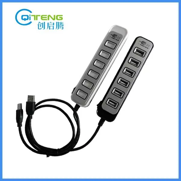 Съемный верхний слой USB hub, шэньчжэнь 7 Por usb-концентраторы 2.0 для розничной торговли