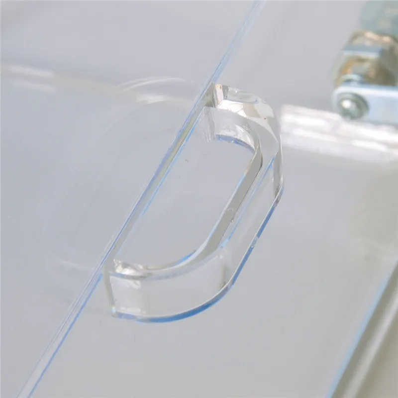 Wholesale high quality custom shape clear lucite acrylic boxes with lock ,plastic boxes storage