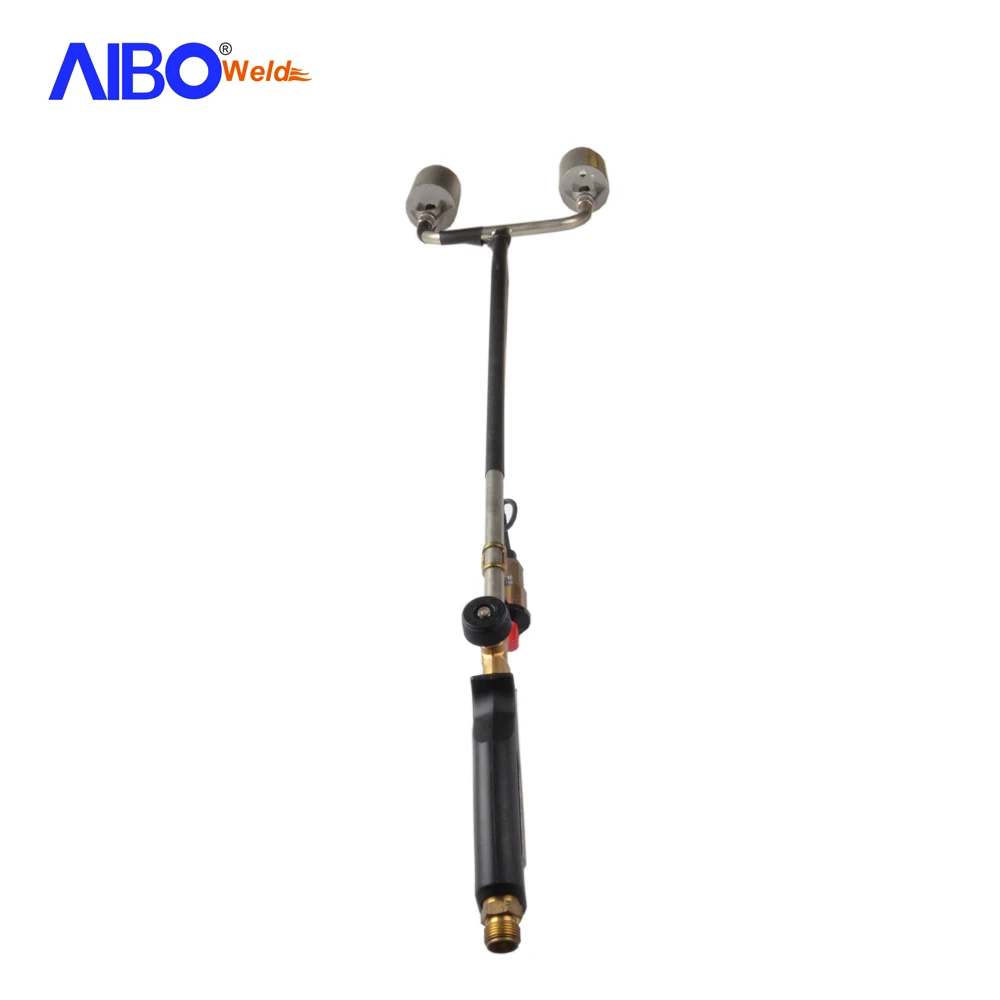 Welding and Repairing LPG Gas Heating Flame Gun Roofing Torch Kit With Double Nozzle for Strong Welding Capacity