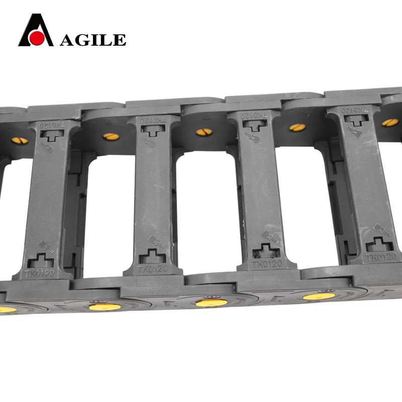 45*120 MTS series open type cnc reinforced nylon cable carrier