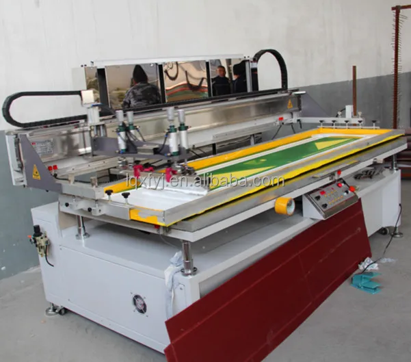 plywood silk screen printing press with moving table