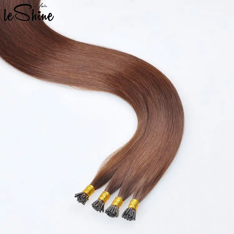 LeShine Hot Selling Keratin Pre Bonded Remy Hair FREE Mongolian Double Drawn Bleaching Hair Extension I-tip Hair