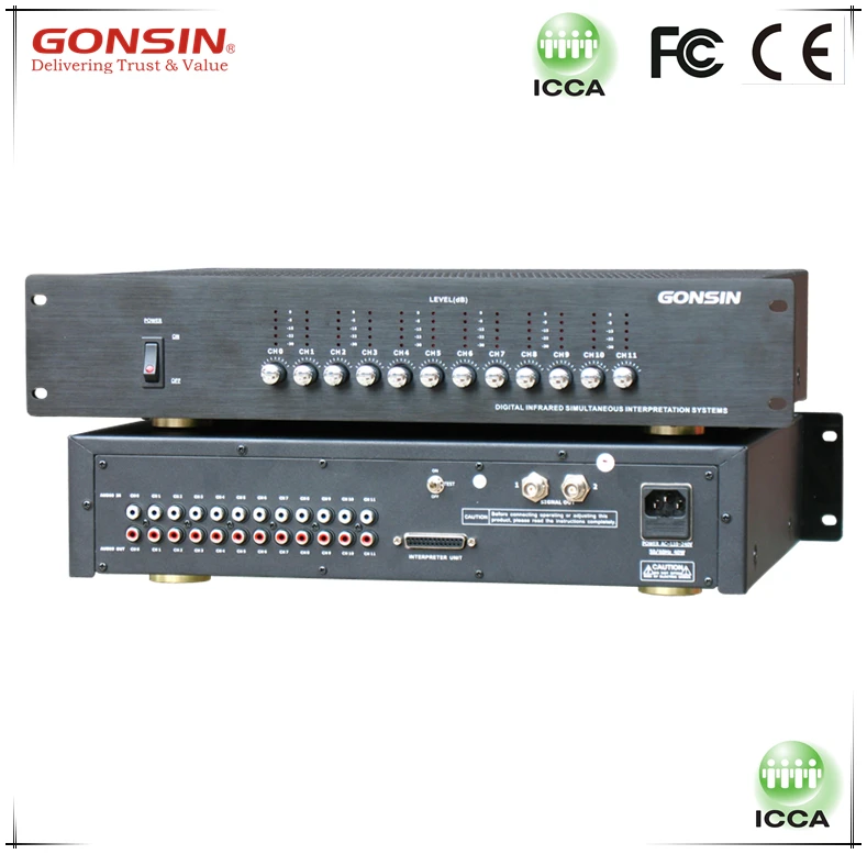4/8/12/16 Channels Wireless Simultaneous Interpretation System For Meeting Room Microphones Conference Simultaneous Interpreter