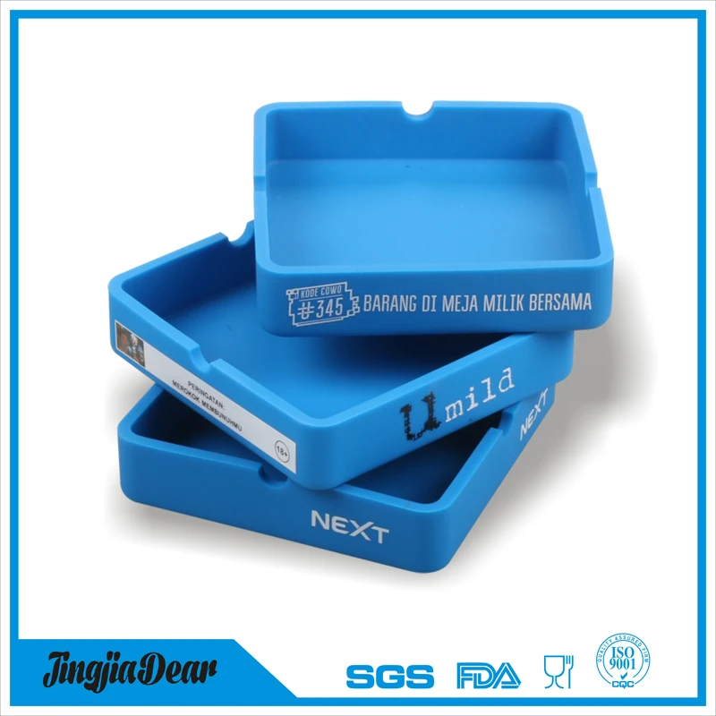 smell proof brand new flexible custom logo print silicone cool ashtrays