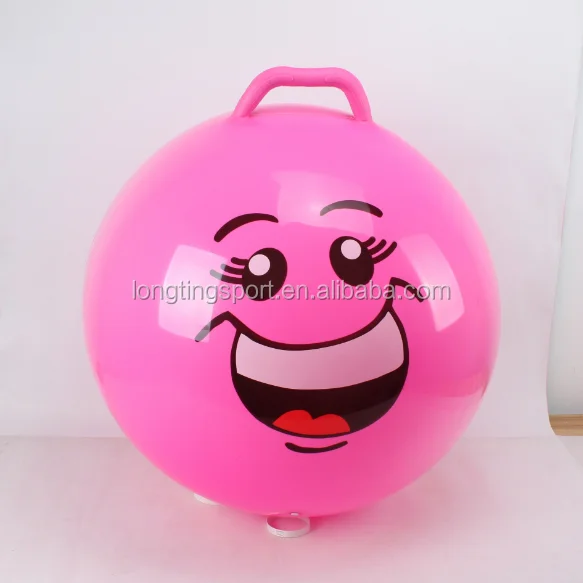 Hot selling Colorful Play high quality kids tennis/space hopper ball and jumping ball with handle