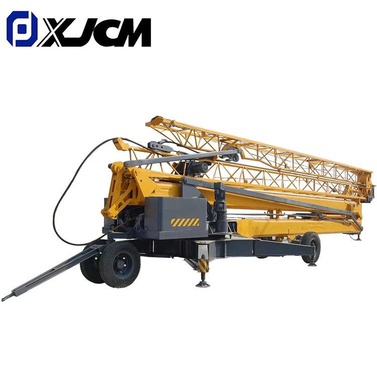 Construction Building Lift 3 Ton Mini Folding Tower Crane CE Provided Tower Crane Spare Parts Bearing Self Erecting Tower Crane