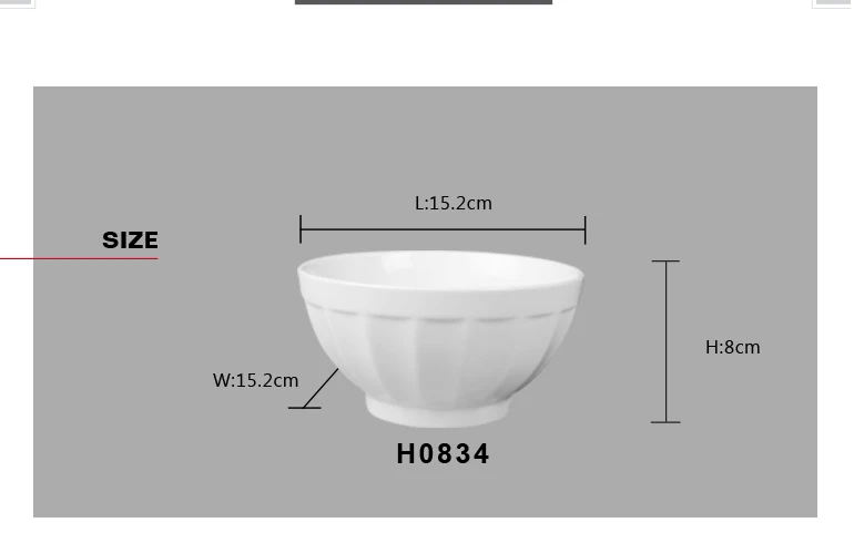 oem large white porcelain ceramic round mixing noodle ramen bowl for foodware