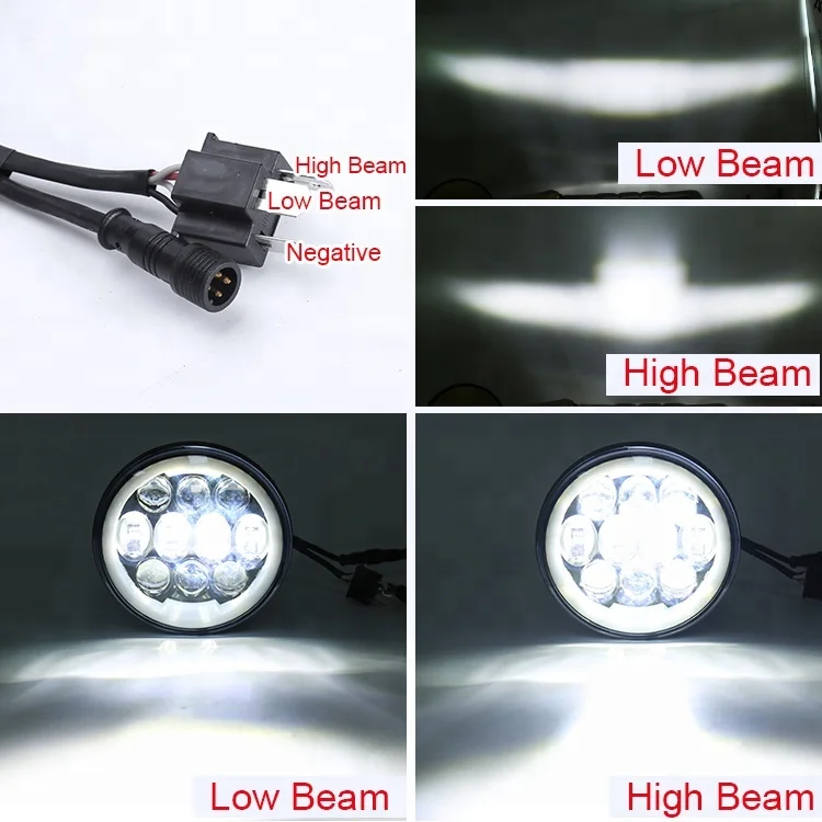 5-3/4 светодиодные мотоциклетные фары RGB кольцо ореола для Harley 5,75 дюймов круглый свет для мотоцикла