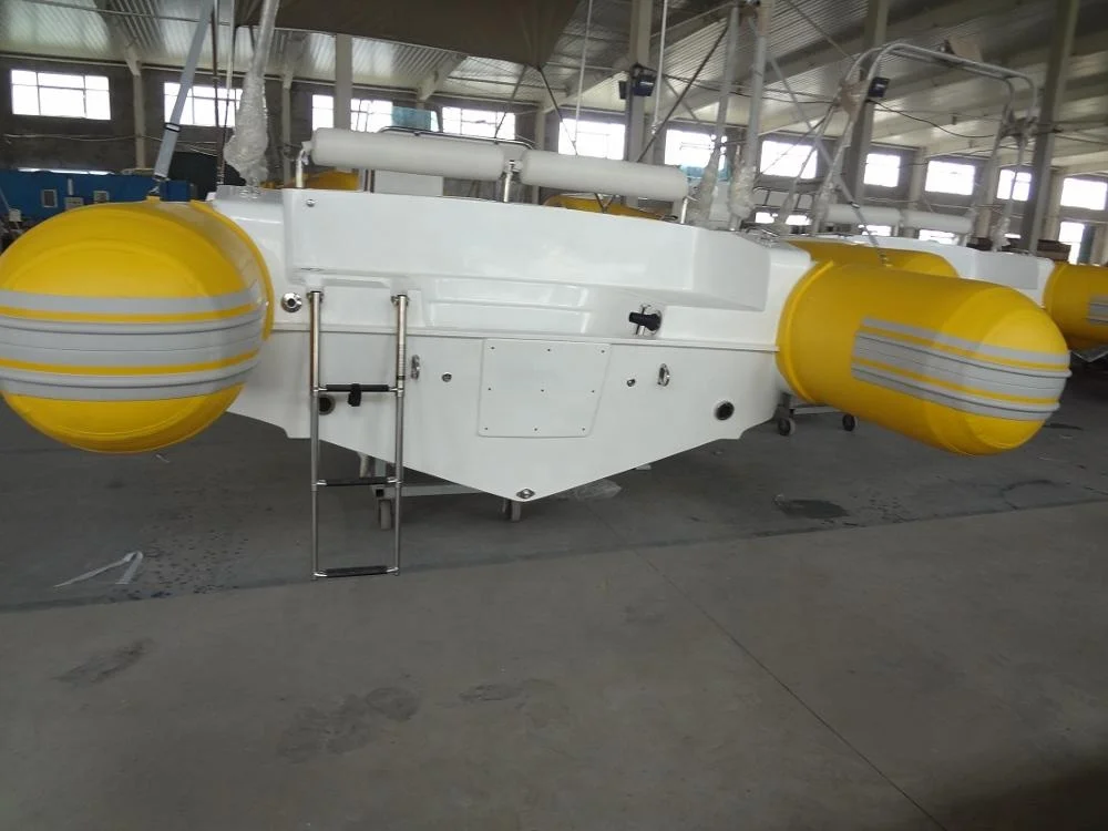 Luxury BIG  Rigid hull fiberglass hull  inflatable rubber boat rib dinghy  boats