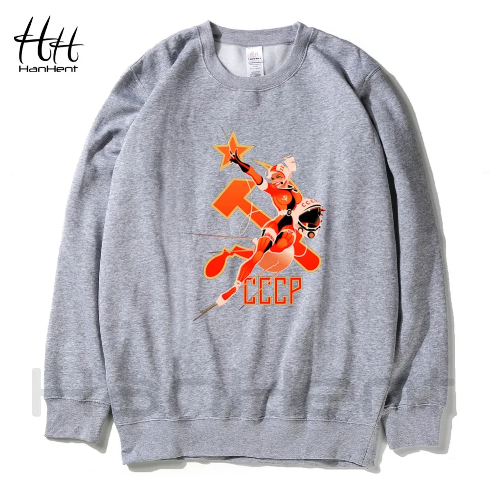 HanHent CCCP Sweatshirts Fleece Man's Thick Round Collar Pullover Clothing Russia Streetwear Hip Hop Hoodies Fashion AD0672 HanHent CCCP Sweatshirts Fleece Man's Thick Round Collar Pullover Clothing Russia Streetwear Hip Hop Hoodies Fashion AD0672