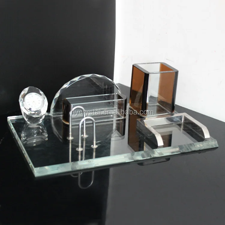 Оптовая продажа, персонализированные наборы для офисного стола с кристаллами в подарок