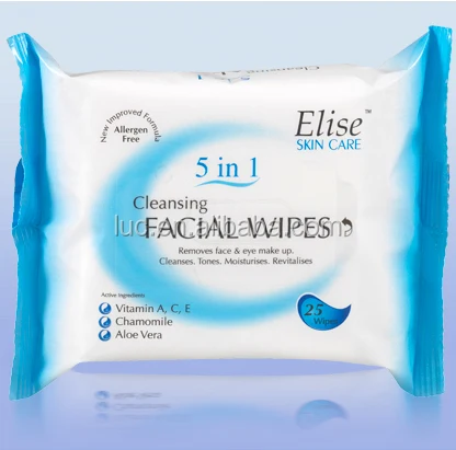 25pcs complete and deep cleansing wet tissue skin care wipe