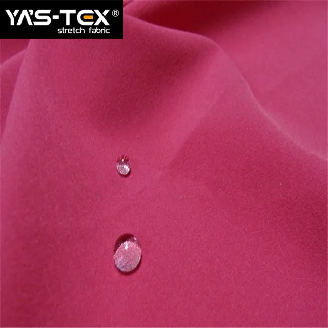 
solid dyed woven water repellent nylon spandex, polyamide elastane fabric for jacket 