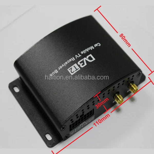 car dvb-t digital tv receiver  mpeg-4  2 tuner 2 antennas  with  high  speed 180km/h