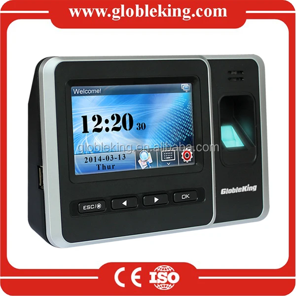 
4.3 Touch Screen biometric fingerprint time attendance with free software /RFID card /Backup Battery 