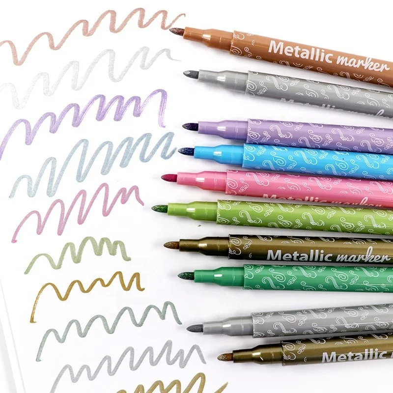 
10pcs metallic permanent marker 