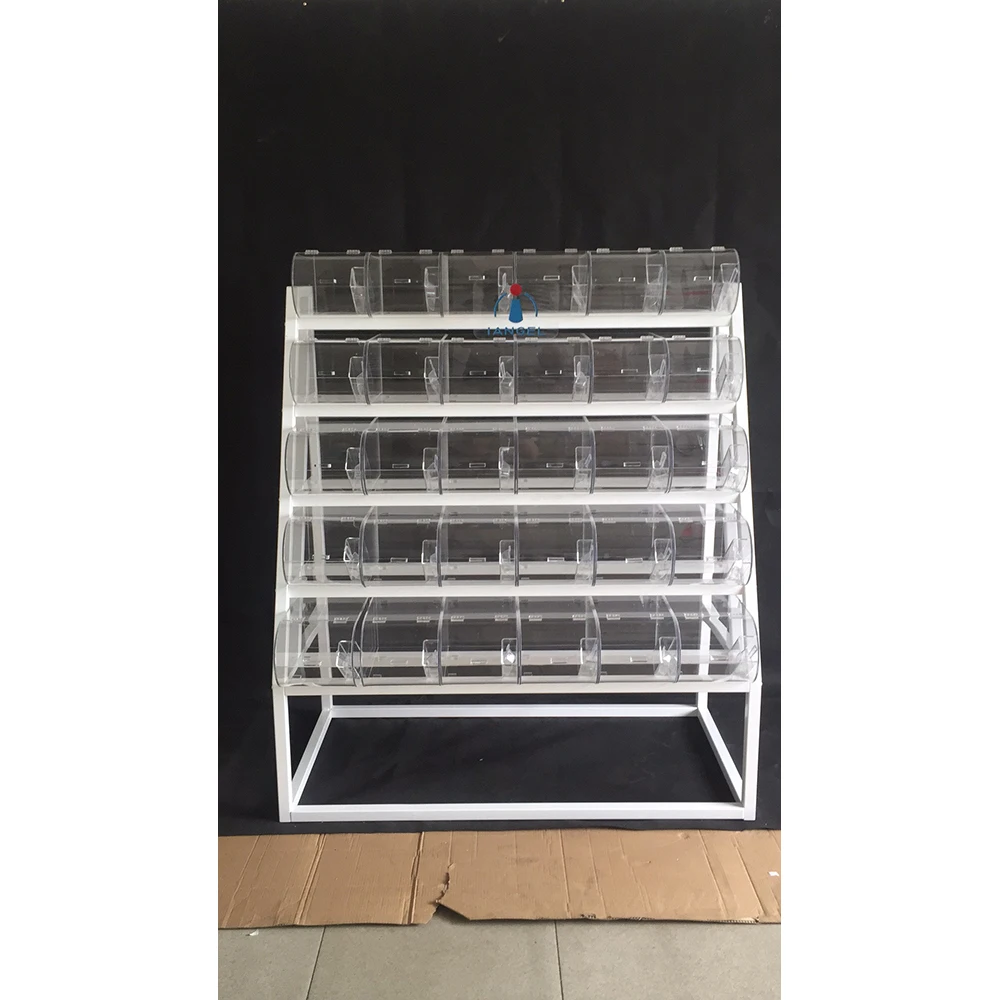 Iangel Customized 5 Tier Candy Rack For Cotton Candy Acrylic Candy