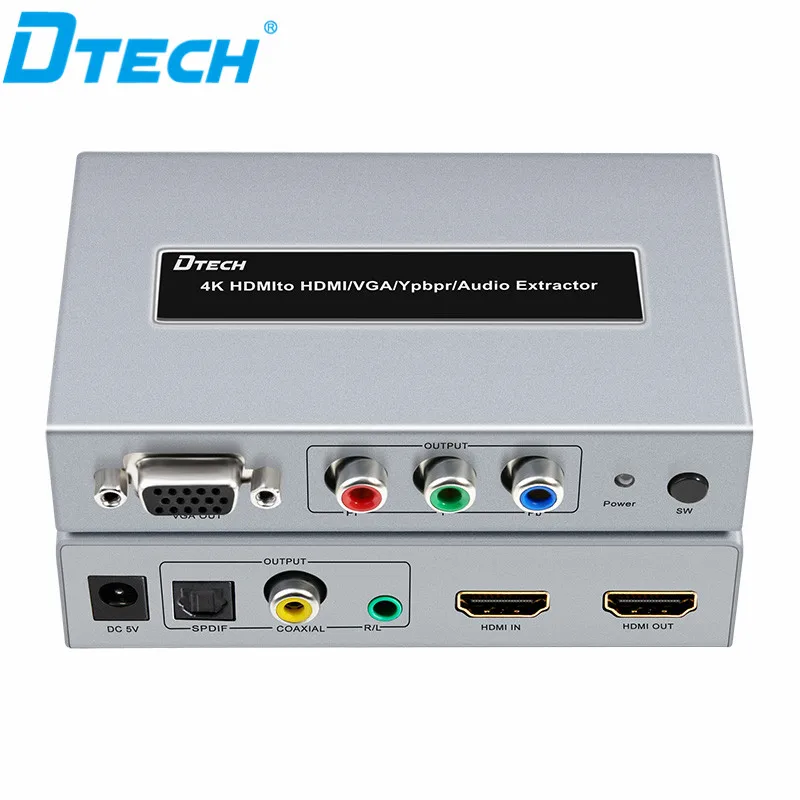 4K Hybrid converter HDMI to HDMI+VGA+ YPBPR+ audio separation