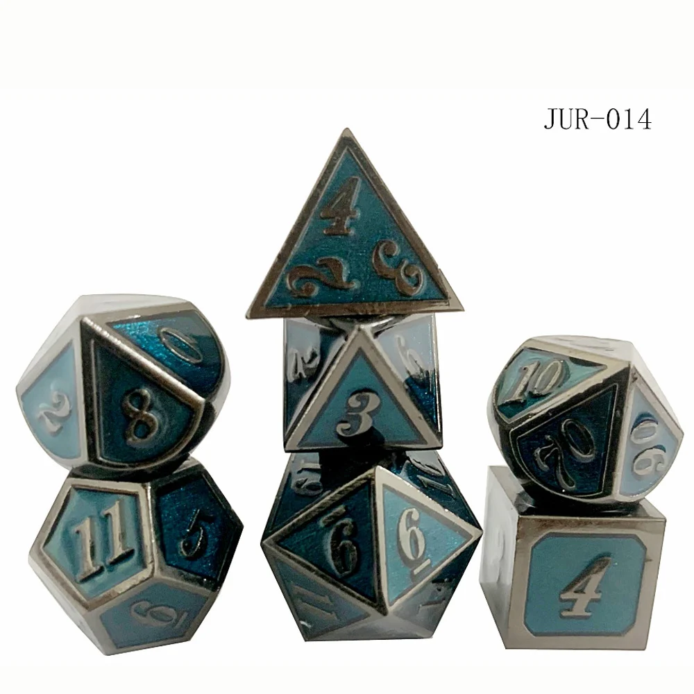 Source factory specializing in making zinc alloy multi-sided metal dice game entertainment dice