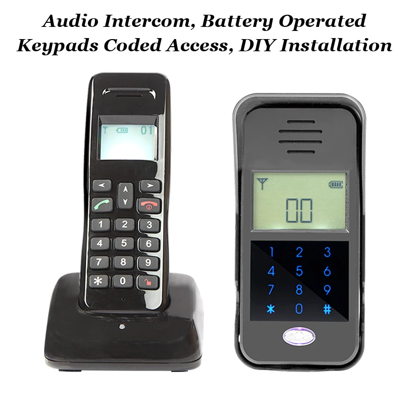 Главная Безопасность Управления электрическим замком 2.4 ГГц Цифровой Беспроводной аудиодомофон