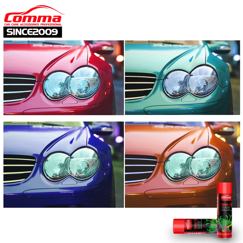 
aerosol color Fluorescence metal waterproof Heat Resistant resin epoxy automobile Spray paint for voiture auto 