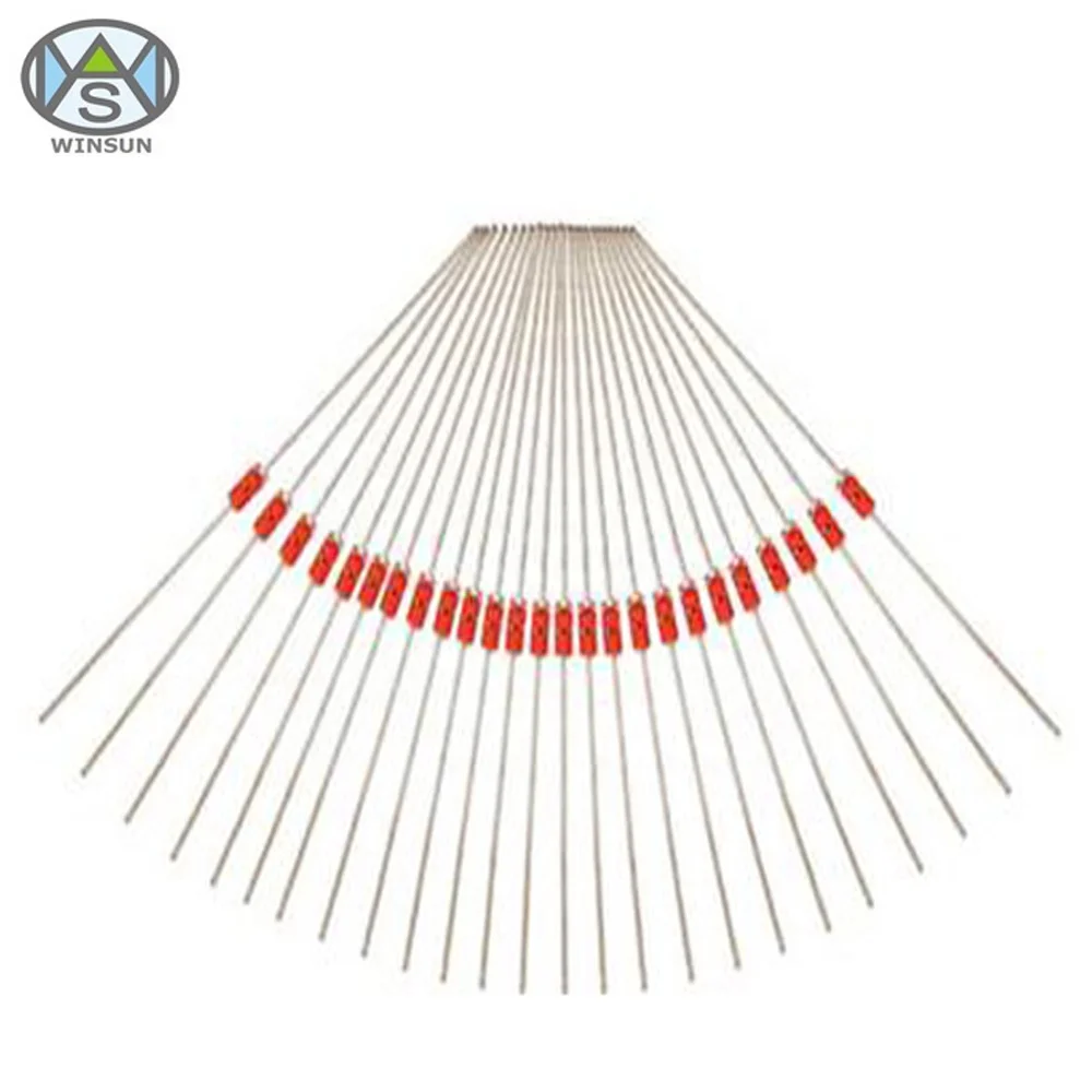 High Stability Glass Sealed 10K ohm B Value 3470K NTC Thermistor For Gas Analyzer