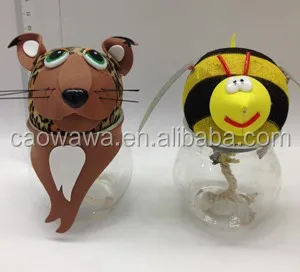 tiger grass head grass toy mini plant doll