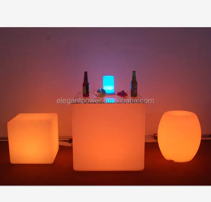 Водонепроницаемый светодиодный куб стул освещение для